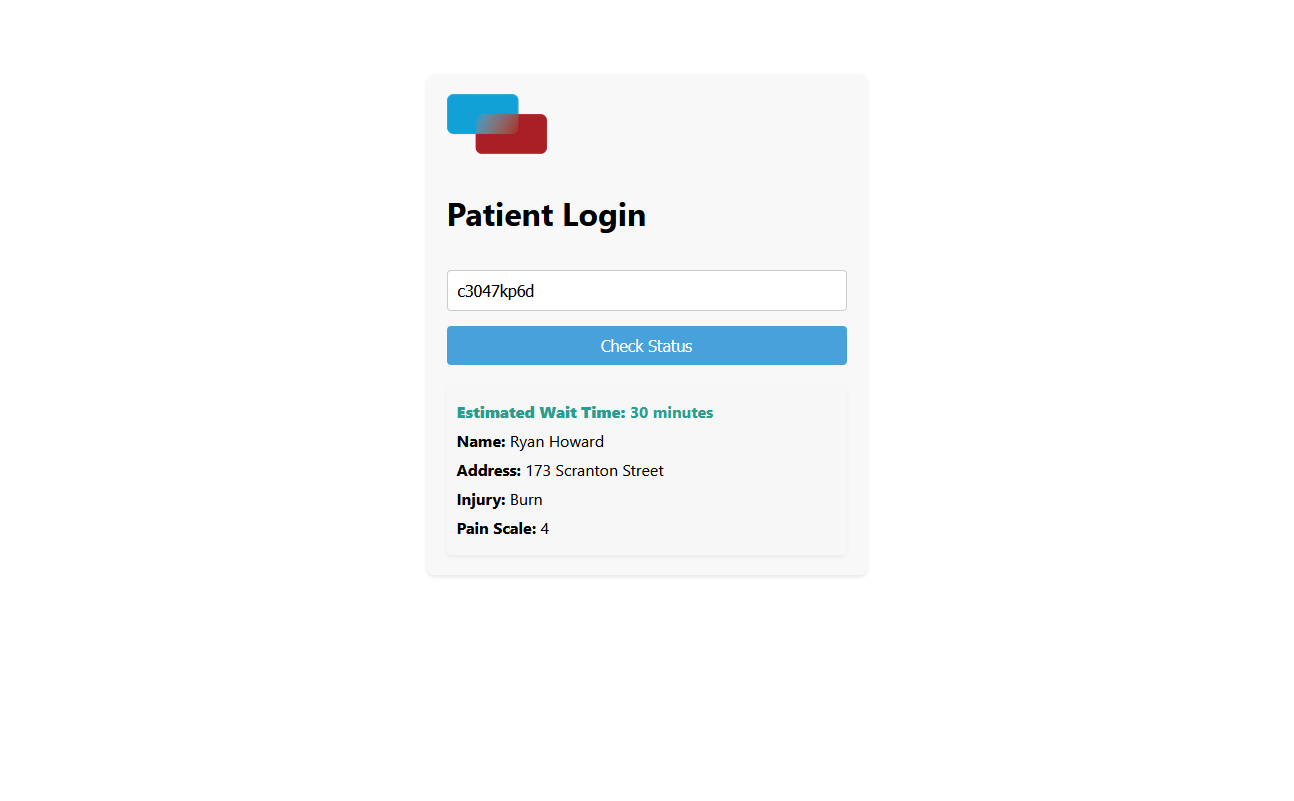 Hospital Waitlist App Screenshot